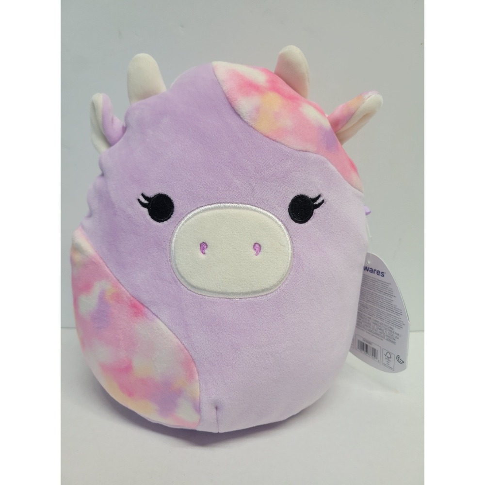 Kellytoy Squishmallows 8 Inch Suri the Purple Cow Tie Dye Plush S8 #2517 NWT